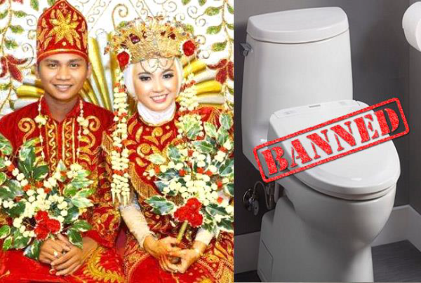Malaysia: The bride and groom are banned from the bathroom